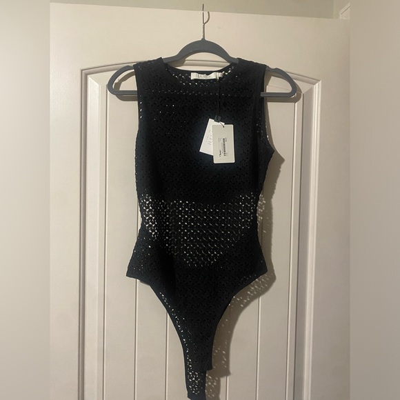 Astr The Label Black Bodysuit New With Tags - Picture 7 of 9